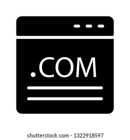 web page glyph icon 