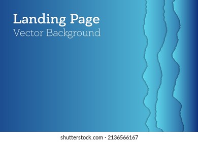 Web page gradient vector background. Paper ragged edges border. Simple backdrop. Empty space for text.