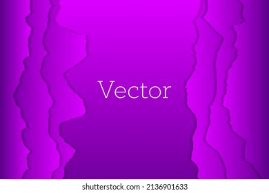 Web page gradient vector background. Paper ripped edges border. Modern backdrop. Empty space for text.