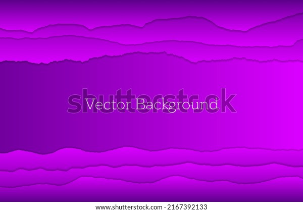 Web page gradient vector background. Paper ripped\
edges border. Minimal backdrop. Banner, poster, landing page\
background design.