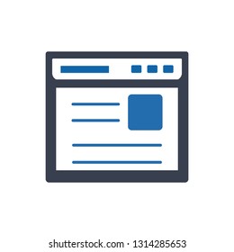 Web page icon