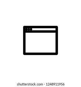 Web page icon. Browser sign