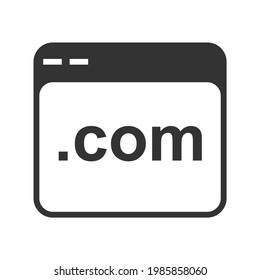Web page icon. Can be used for pictograms of web pages.