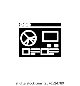 Web page icon web design in vector