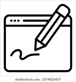 Web Page Icon Element For Design
