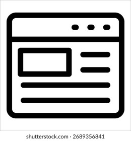 Web Page Icon Element For Design