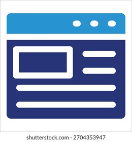 Web Page Icon Element For Design