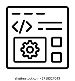 Web Page Icon Element For Design