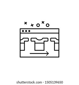 Web page icon. Element of online shopping icon