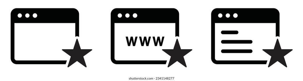 Web page icon. Homepage icon, vector illustration