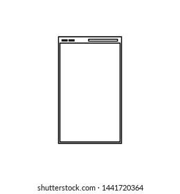 Web page icon. Internet window symbol