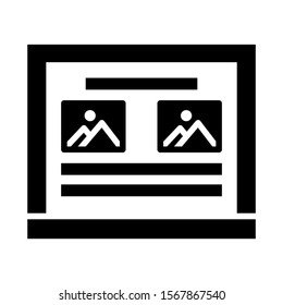web page icon isolated sign symbol vector illustration - high quality black style vector icons
