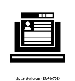 web page icon isolated sign symbol vector illustration - high quality black style vector icons
