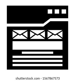web page icon isolated sign symbol vector illustration - high quality black style vector icons
