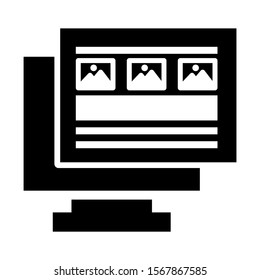web page icon isolated sign symbol vector illustration - high quality black style vector icons
