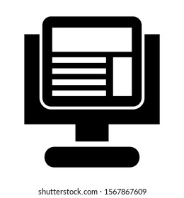 web page icon isolated sign symbol vector illustration - high quality black style vector icons

