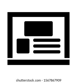 web page icon isolated sign symbol vector illustration - high quality black style vector icons
