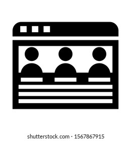web page icon isolated sign symbol vector illustration - high quality black style vector icons
