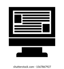 web page icon isolated sign symbol vector illustration - high quality black style vector icons
