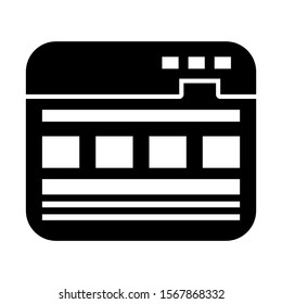 web page icon isolated sign symbol vector illustration - high quality black style vector icons
