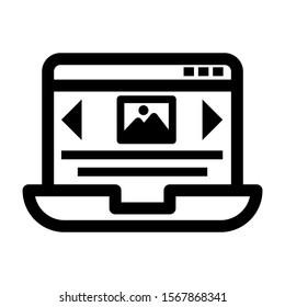 web page icon isolated sign symbol vector illustration - high quality black style vector icons
