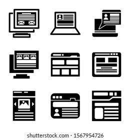 web page icon isolated sign symbol vector illustration - Collection of high quality black style vector icons
