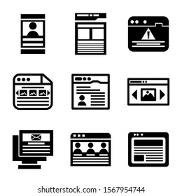 web page icon isolated sign symbol vector illustration - Collection of high quality black style vector icons
