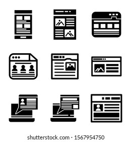 web page icon isolated sign symbol vector illustration - Collection of high quality black style vector icons
