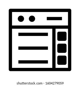 Web page icon isolated sign symbol vector illustration - high quality black style vector icons
