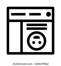 Web page icon isolated sign symbol vector illustration - high quality black style vector icons
