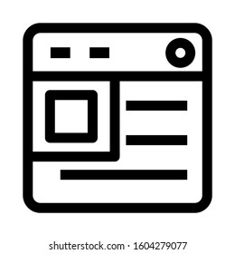 Web page icon isolated sign symbol vector illustration - high quality black style vector icons
