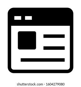 Web page icon isolated sign symbol vector illustration - high quality black style vector icons
