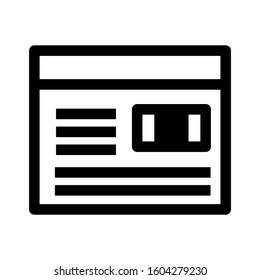 Web page icon isolated sign symbol vector illustration - high quality black style vector icons
