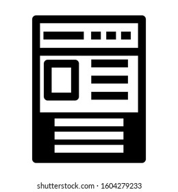 Web page icon isolated sign symbol vector illustration - high quality black style vector icons
