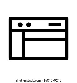 Web page icon isolated sign symbol vector illustration - high quality black style vector icons
