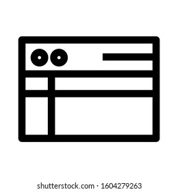 Web page icon isolated sign symbol vector illustration - high quality black style vector icons
