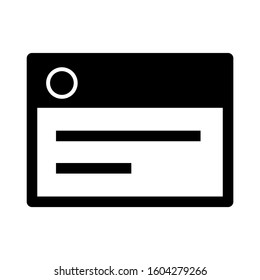 Web page icon isolated sign symbol vector illustration - high quality black style vector icons
