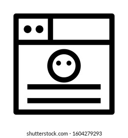 Web page icon isolated sign symbol vector illustration - high quality black style vector icons
