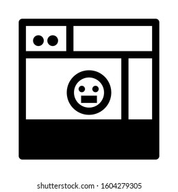 Web page icon isolated sign symbol vector illustration - high quality black style vector icons
