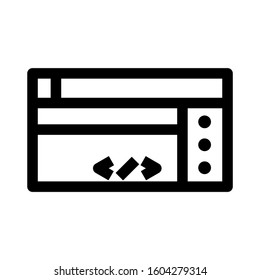 Web page icon isolated sign symbol vector illustration - high quality black style vector icons
