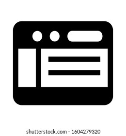 Web page icon isolated sign symbol vector illustration - high quality black style vector icons
