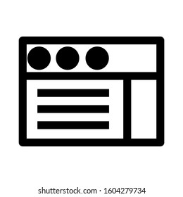 Web page icon isolated sign symbol vector illustration - high quality black style vector icons
