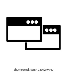 Web page icon isolated sign symbol vector illustration - high quality black style vector icons
