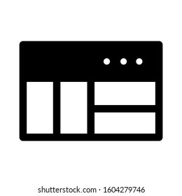 Web page icon isolated sign symbol vector illustration - high quality black style vector icons
