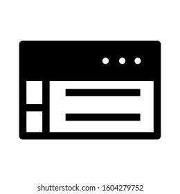 Web page icon isolated sign symbol vector illustration - high quality black style vector icons
