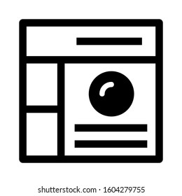Web page icon isolated sign symbol vector illustration - high quality black style vector icons
