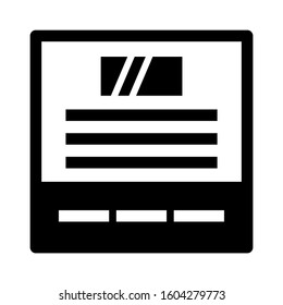 Web page icon isolated sign symbol vector illustration - high quality black style vector icons
