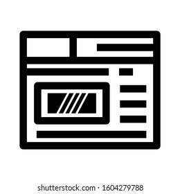 Web page icon isolated sign symbol vector illustration - high quality black style vector icons
