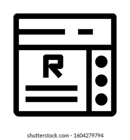 Web page icon isolated sign symbol vector illustration - high quality black style vector icons
