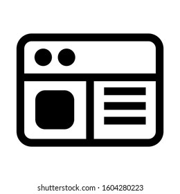Web page icon isolated sign symbol vector illustration - high quality black style vector icons
